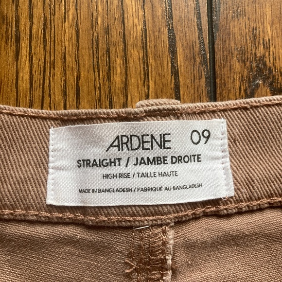 Brown straight cut trousers - Picture 3 of 5